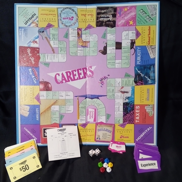 Vintage Careers for Girls Board Game 1990 Parker Brothers - Picture 2 of 7